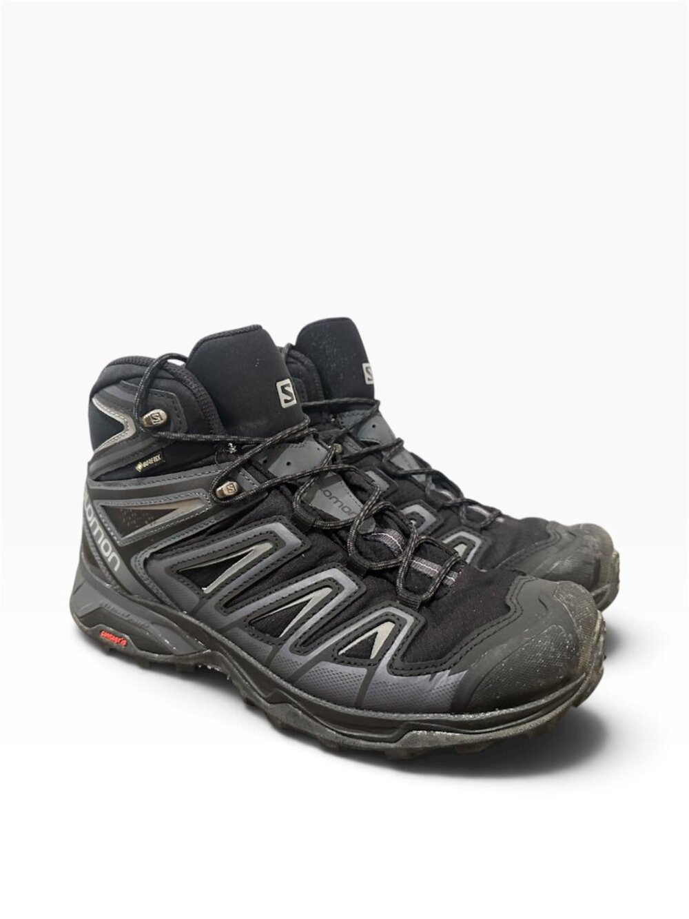 Salomon X-Ultra 3 Mid GTX Trail Hiking Running Black Boots Mens Size 9 Goretex
